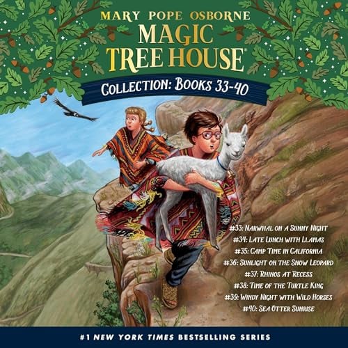 Magic Tree House Collection: Books 33-40: Narwhal on a Sunny Night; Late Lunch with Llamas; Camp Time in California; Sunlight on the Snow Leopard; Rhinos at Recess; Time of the Turtle King; &